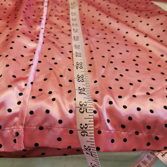 Morgan Taylor Pink Black Polka Dot Robe Size L/XL - Picture 6 of 7